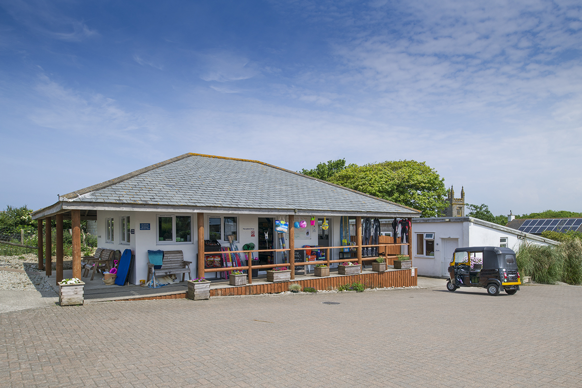 Camping in Cornwall holiday Gwithian Farm Campsite near St Ives, Cornwall