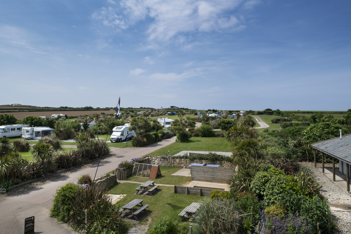 Camping Cornwall holiday Gwithian Farm Campsite nr St Ives, Cornwall
